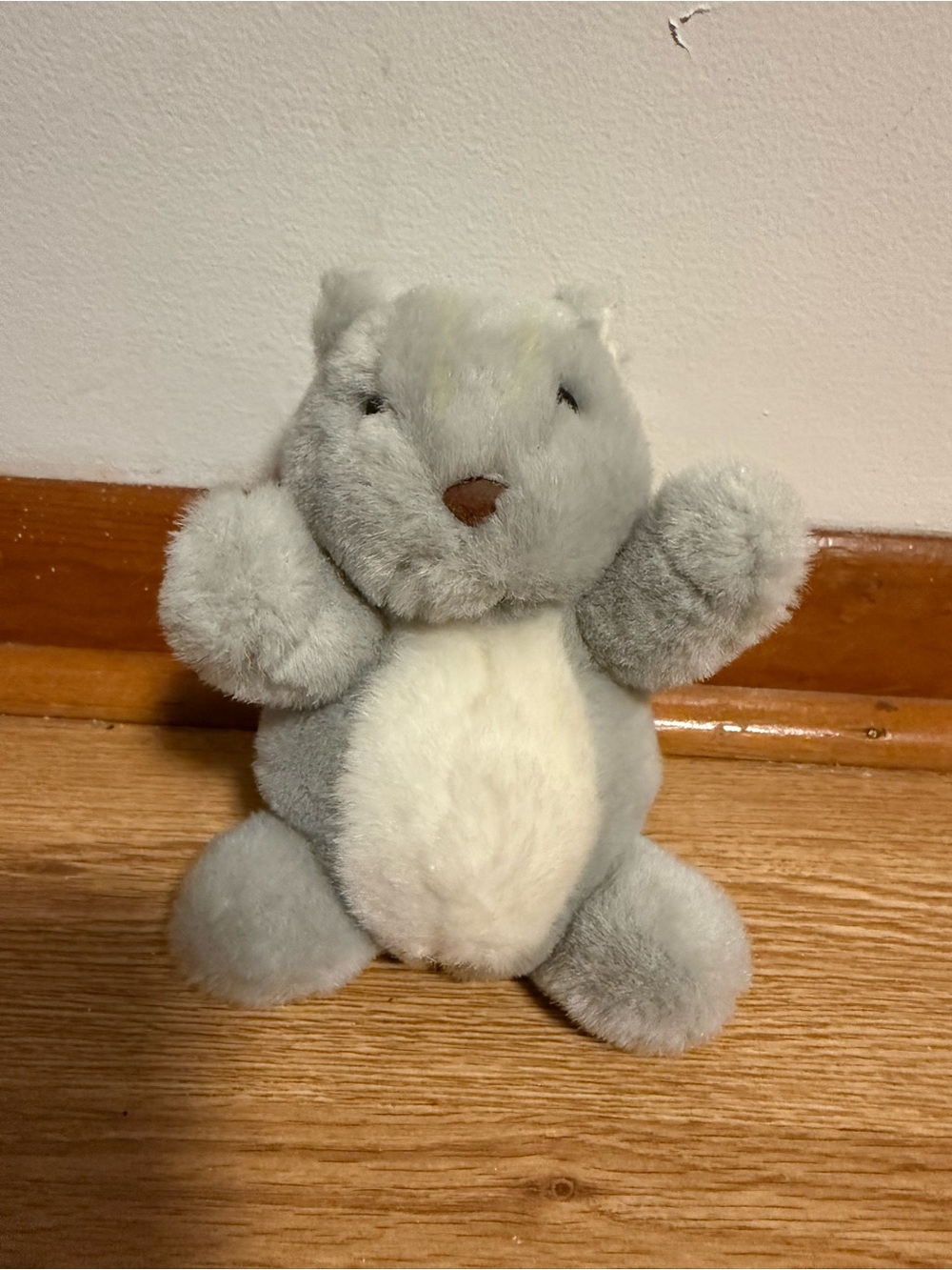 Vintage 1989 GUND Squirrel Plush Animal Stuffed Toy Gray Forest Rare HTF